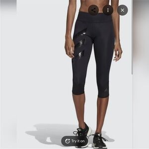 Adidas Black 3/4 how we do Training Tights
